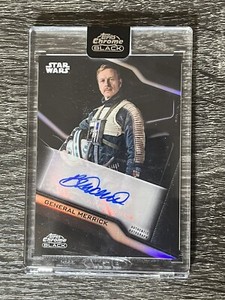 2022 TOPPS CHROME BLACK STAR WARS BEN DANIELS AS GENERAL MERRICK AUTO