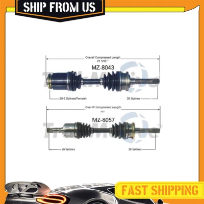 SurTrack se adapta a Mazda B2600 4x4 1987-1993 par de ejes delanteros CV_WT Foto 1 de 4