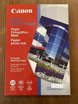 Canon Photo Paper Matte, 13 x 19 Inches, 20 Sheets (7981A011) - Sealed Box - Image 1 of 2
