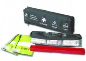 BMW Nuovo Originale Pronto Soccorso Kit di Emergenza Borsa con 2 Gilet rifletten - Foto 1 di 2