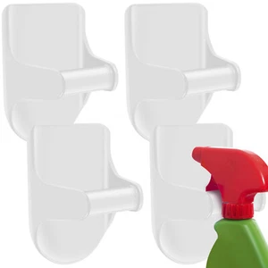 4 Pcs Spray Bottle Hooks Wall Mounted Spray Bottle Hanger Self Adhesive Spray ø - Picture 1 of 10