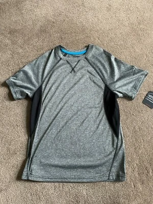 NWT Boys ZeroXposur UPF 20+ Grey/Black Short Sleeve Performance Shirt - Size S - Image 1 of 4