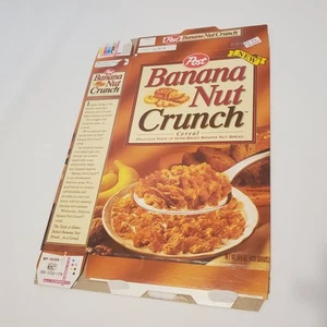 Banana Nut Crunch Empty Cereal Box Flat “New” Vintage Post 1993 1992 Fruit Bread - Picture 1 of 24