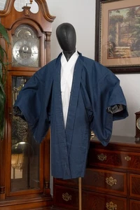 DEAR VANILLA JAPANESE HAORI JACKET MEN'S KIMONO AUTHENTIC JAPAN GENUINE VINTAGE - Picture 1 of 8