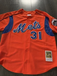 Mitchell & Ness New York Mets #31 Baseball Jersey New With Out Tags Size L - Picture 1 of 11