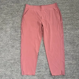 Athleta Brooklyn Mid Rise Ankle Pants Women 16 Pink Pull On Athletic Gym Workout - Picture 1 of 11
