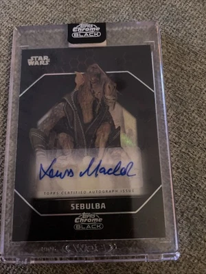 2024 Topps Chrome Black Star Wars Sebulba Lewis MacLeod Autographed Card Rare - Image 1 of 4