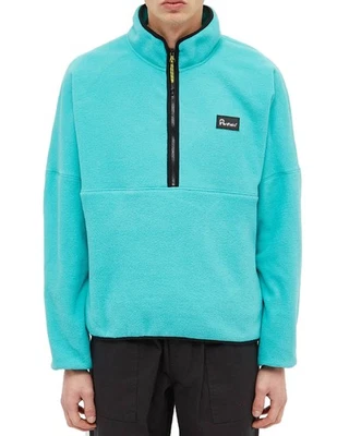 Penfield Mens Melwood Half Zip Fleece Jacket Medium Teal - Image 1 of 4