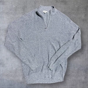 Peter Millar Sweater Mens M 1/4 Zip Pullover Merino Wool Blend Golf Blue - Picture 1 of 6