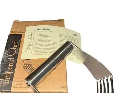 NIB Pampered Chef Pastry Blender Cutter Stainless Steel 5 Blades #1680 - Image 1 of 2