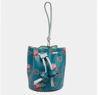 Muñequera Coach Floral Azul Bucket Bag Foto 1 de 4