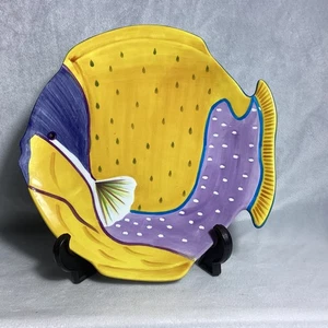 Studio Nova Island Fisch Keramik Essteller 10" - Bild 1 von 7