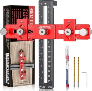 Verbessertes Modell Schrank Hardware Vorrichtung, verstellbar Schrank Griff Schablone Werkzeug f... - Bild 1 von 6