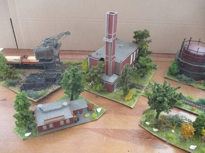 DIY Construction Track H0 6 Small Dioramas, Factory, Krahn etc. Without Original Packaging ZQ903 - Image 1 of 4