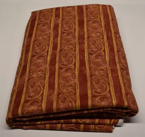 Cotton Fabric 5 yards x 44" legacy studio FLEURS DU PRINTEMPS scroll stripe red - Picture 1 of 4