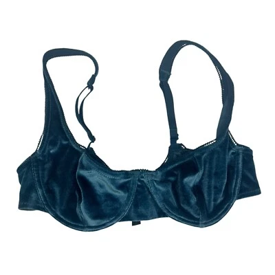 Sujetador con aros Out from Under Velvet pequeño turquesa Urban Outfitters Foto 1 de 3