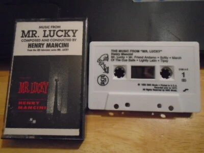 RARE OOP Mr. Lucky CASSETTE TAPE tv soundtrack HENRY MANCINI score Blake Edwards - Image 1 of 2