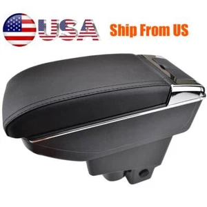 For 2002-2008 Honda Fit/Jazz Leather Central Console Armrest Storage Compartment - Picture 1 of 10