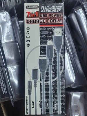 7 in 1 Multi USB Power Charge Cable (2008) Brand New Boxed PSP/NDS Accessory - Image 1 of 4