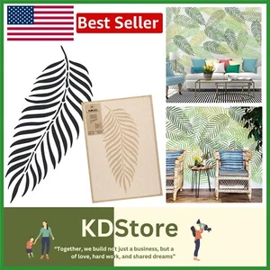 Große 43x64cm wiederverwendbare Palmblatt Wandschablone - perfekt für DIY-Projekte - Bild 1 von 7