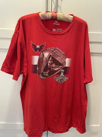 Washington Capitals 2018 Ring Stanley Cup Champions Shirt Mens 2XL Cover
