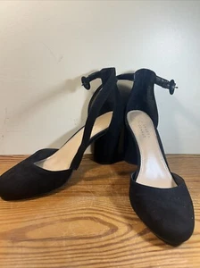 Lauren Conrad Memory Foam Ankle Strap Heels  - Black - Size 10 - Picture 1 of 9