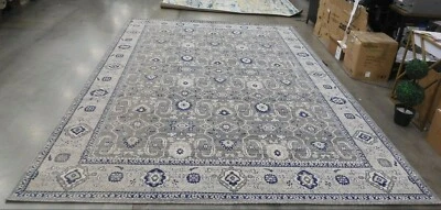 GREY / SILVER 9' X 12' Damaged Binding Rug, Reduced Price 1172626990 ATN322B-9 - Image 1 of 4