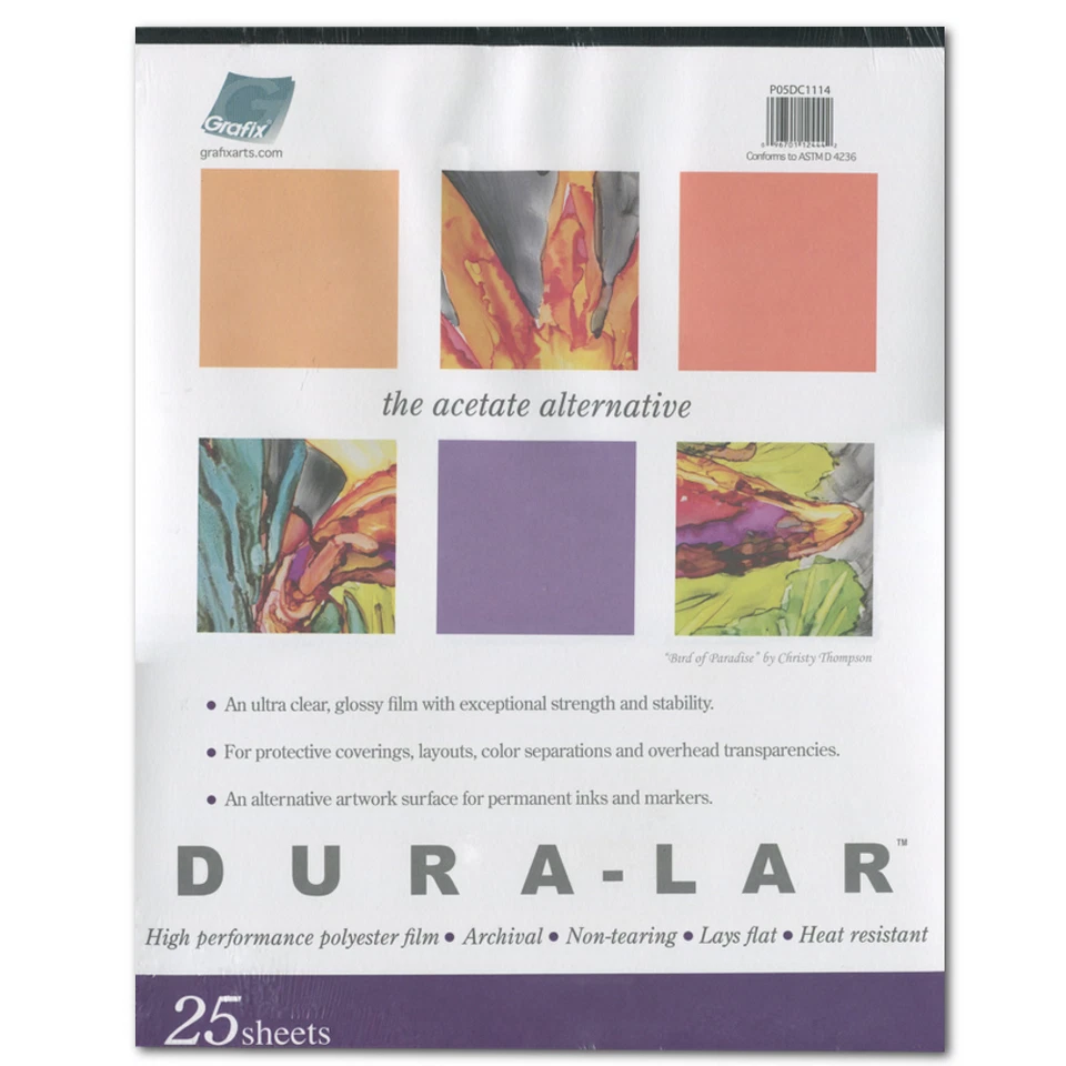 Almohadilla de 25 hojas transparente Duralar .003 9X12 Foto 1 de 1