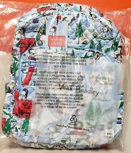 Vera Bradley Campus Backpack Ski Slope Snoopy NWT - Picture 1 of 3