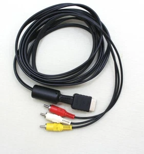 Genuine Sony PlayStation AV Audio/Video Cable OEM RCA For Sony PS1 PS2 PS3 - Imagen 1 de 6