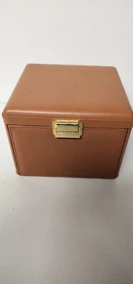 SCATOLA DEL TEMPO Reloj Automático Cuero Marrón Enrollador Caja Modelo No. 375 Foto 1 de 4