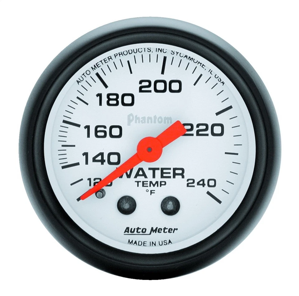 Auto Meter 5732 Phantom Mechanical Water Temperature Gauge 2 1/16"  140-240 Deg - Image 1 of 1