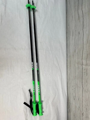 Set of 2 - Leki Rider Junior Kids Black / Green Color Walking Sticks / Trekking - Image 1 of 4
