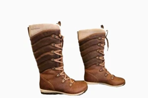 Helly Hansen Skuld Faux Fur Lined Waterproof Leather Lace Up Boots Women's 8 M - Picture 1 of 23