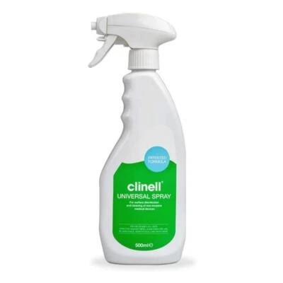 Clinell Universal Spray 500ml Pack of 12 Clean Disinfect Quick and Absorbent