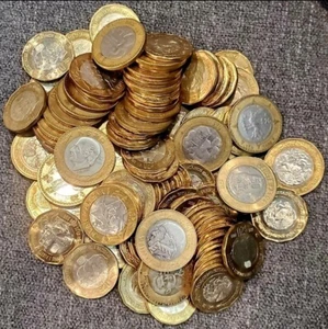 1 One GrabBag Twenty Veinte $20 Pesos Moneda Coin Mexicano México 1992-2021 Gold - Picture 1 of 2