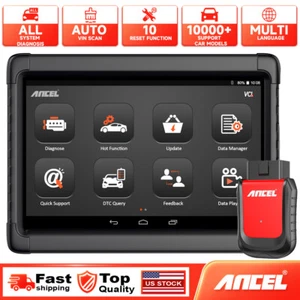 ANCEL Bi-directional Diagnostic Tablet Scan Tool Automotive Car OBD2 Scanner - Picture 1 of 9