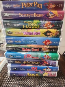 Lot 46 Disney VHS Tapes, 10 Blk Diamond, 3 Sealed - Picture 1 of 7