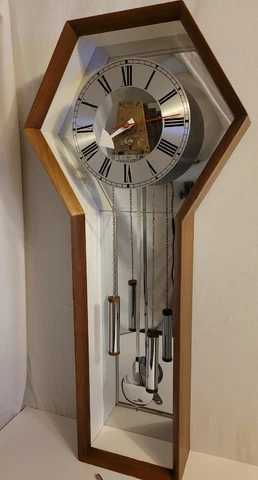 Vtg MCM George Nelson Howard Miller 681 Wall Clock Mid-Century Modern Walnut 50s Cover