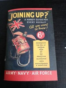 Libro de Unirse Entrenamiento Lucha Alemanes en Segunda Guerra Mundial Servicio Nacional Británico Antiguo - Imagen 1 de 9