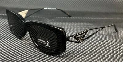 PRADA PR 14YS 1AB5S0 Black Grey Women's 53 mm Sunglasses - Image 1 of 4