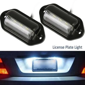 2Pcs 6 LED License Number Plate Light Lamps For Truck Trailer Best Lot T7 K0E1 - Picture 1 of 8