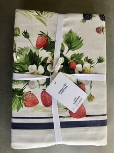 Williams Sonoma Berry Berries with Border Tablecloth 70”x108” - 100% Cotton - - Picture 1 of 3