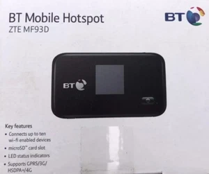 BT ZTE 4G Mobile Wi-Fi Hotspot Router 100 Mbps Model MF93D Mi-Fi UNLOCKED - Picture 1 of 2