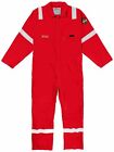 Hi Viz Overalls Roots Flamebuster Fire Resistant Classic Coverall Red -38" Chest