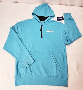 Champion NEU Powerblend 1/4 Zip French Terry Hoodie Sweatshirt Blau Gr. M Neu mit Etikett - Bild 1 von 12