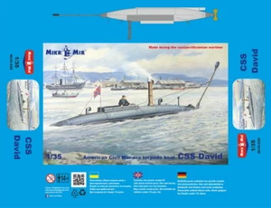 Mikromir 35026 Guerra Civil Americana-eratorpedo barco CSS David, 1/35 - Imagen 1 de 3