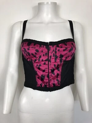 Top bustier dolce & gabbana d&g rosa leopardo m de colección Foto 1 de 4