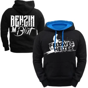 Hoodies Motorrad Motorrad Kapuzenpullover Der Feldwegheizer Benzin im Blut mx - Bild 1 von 7