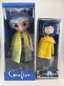 NECA Coraline Prop Replica Doll Lot Of 2 NEW Coraline's Yellow Raincoat - Picture 1 of 16